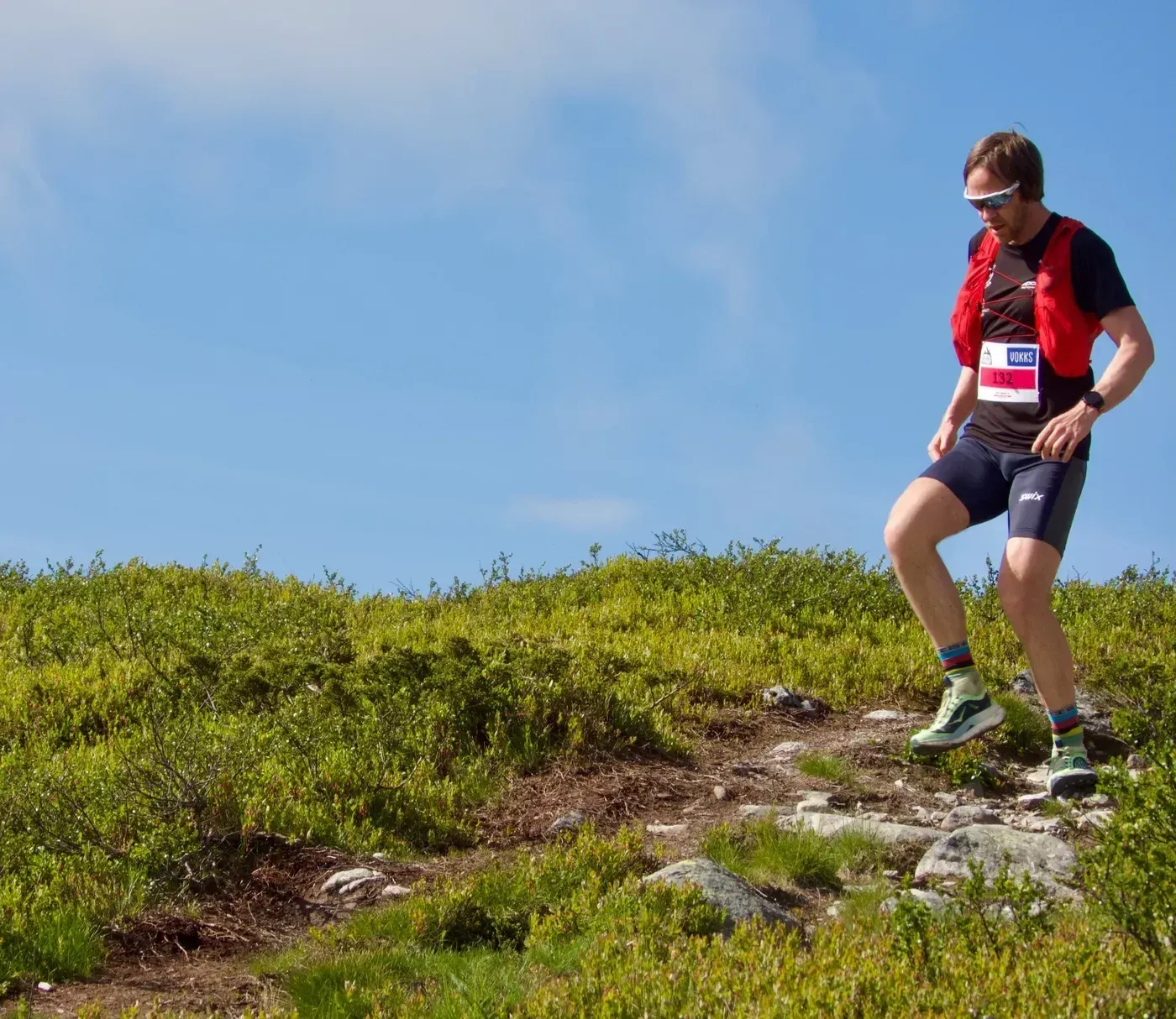 Løpere og fjellterreng i Synnfjellet