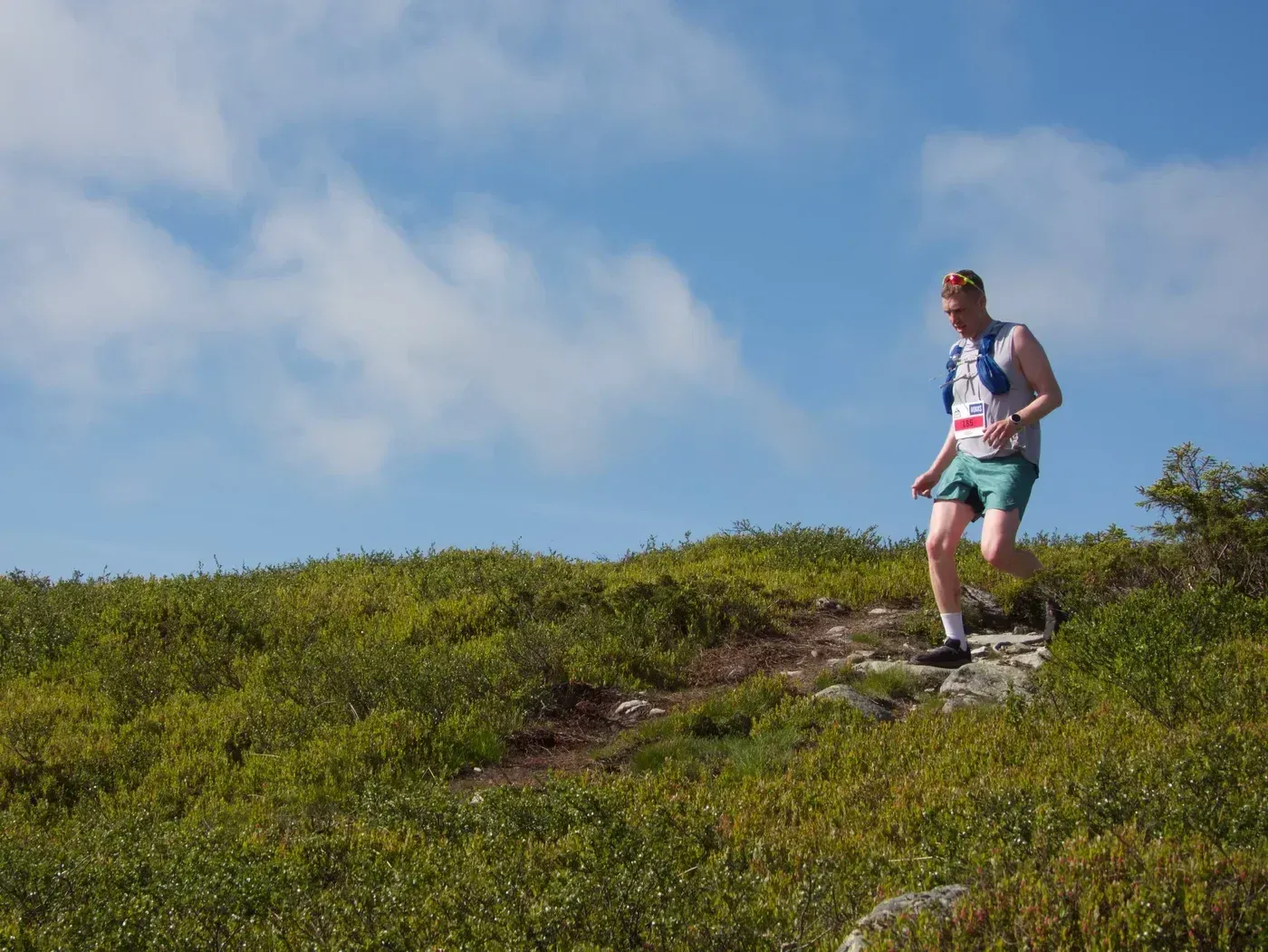 Løpere og fjellterreng i Synnfjellet